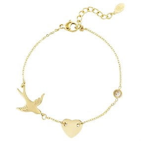 Layered Necklace Pearl & Lock
