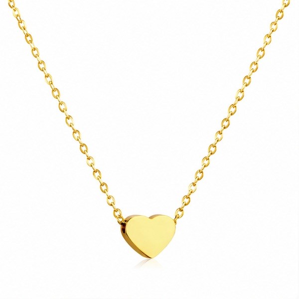 Amour Gold Petite Heart Necklace