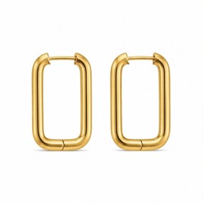Cadre Gold Geometric U Hoops