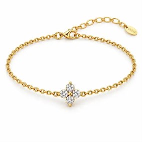 Fleur Gold-Tone Single Flower Bracelet