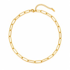 Élan Gold Paperclip Necklace