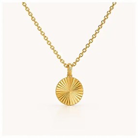 Sun Burst Gold-Tone Necklace