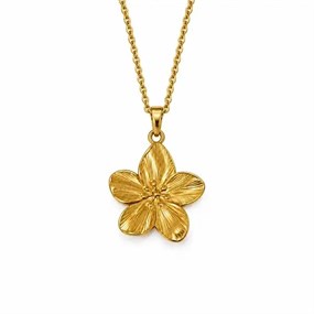 Fleur Gold-Tone Large Flower Necklace