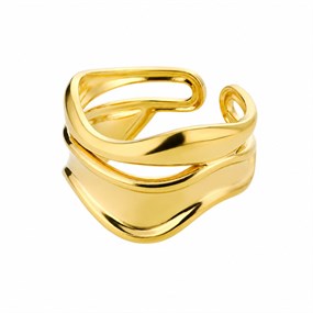 Ondine Gold Wave Ring