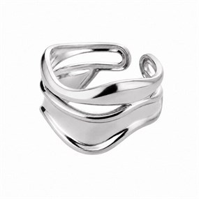 Ondine Silver Wave Ring