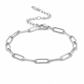 Élan Silver Paperclip Bracelet