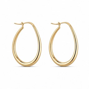 Ondine Gold Large Teardrop Hoops