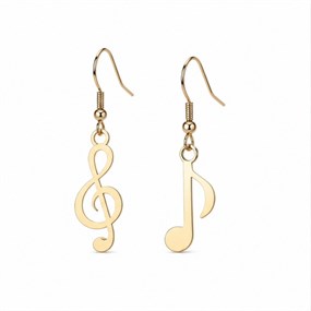 Melodie Gold Music Drop Earrings