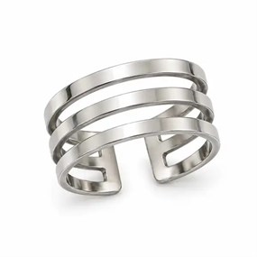Cadre Silver-Tone Open Ring