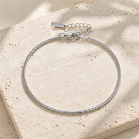 Silke Silver Snake Chain Bracelet