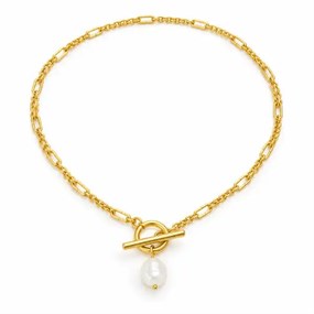 Perla Gold-Tone Toggle Necklace