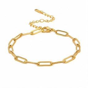 Élan Gold Paperclip Bracelet