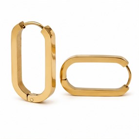 Cadre Gold Long Rectangular Huggies