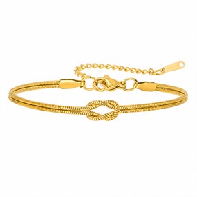 Infini Gold Knot Bracelet