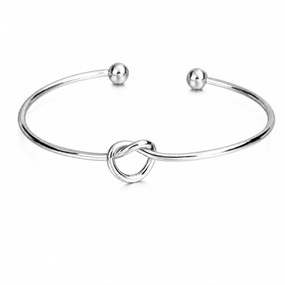 Noeud Silver Open Knot Bangle