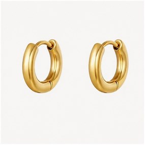 Élan Gold Small Huggie Hoops