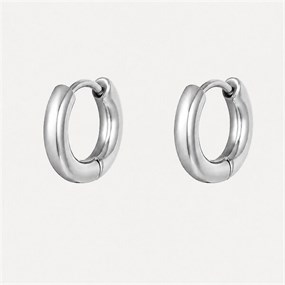 Élan Silver Small Huggie Hoops