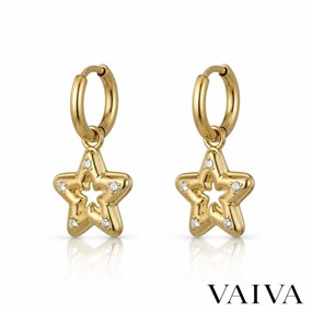 Golden Star Earrings