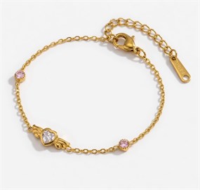 Layered Necklace Pearl & Lock