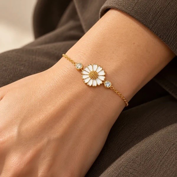 Daisy Gold-Tone Bracelet
